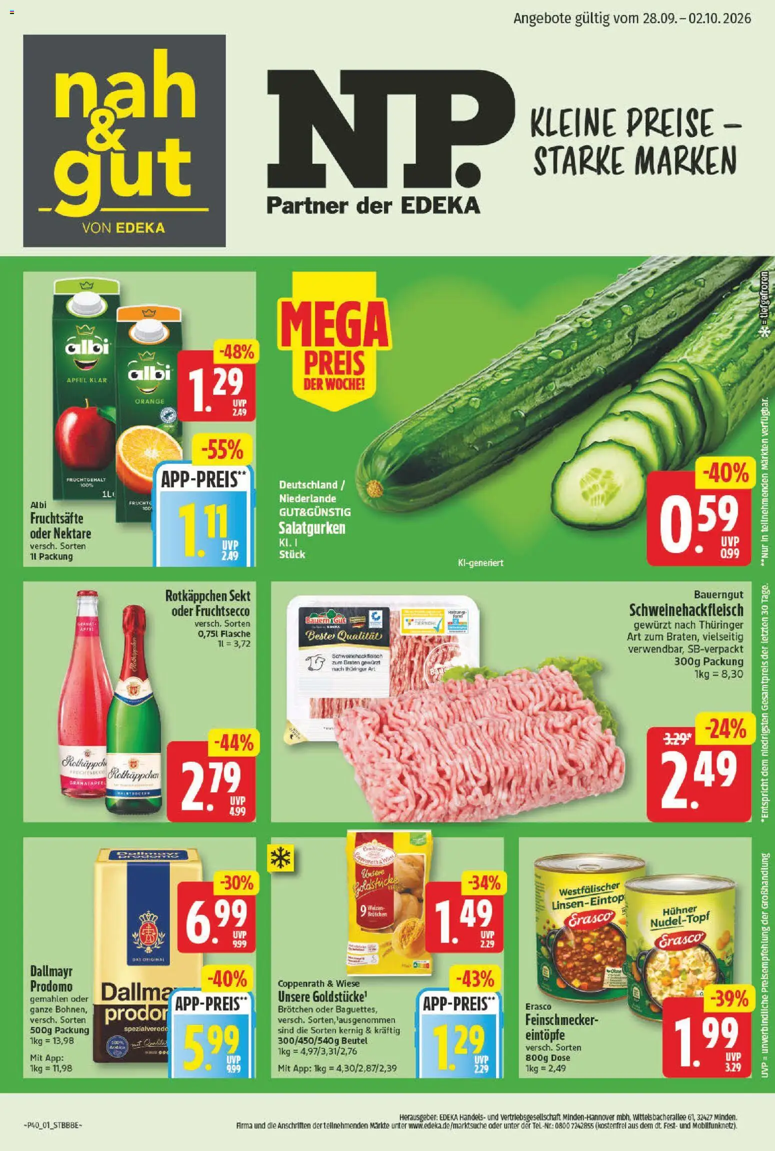 NP Discount Prospekt - Seite 1 - gültig ab 28.09.2026
