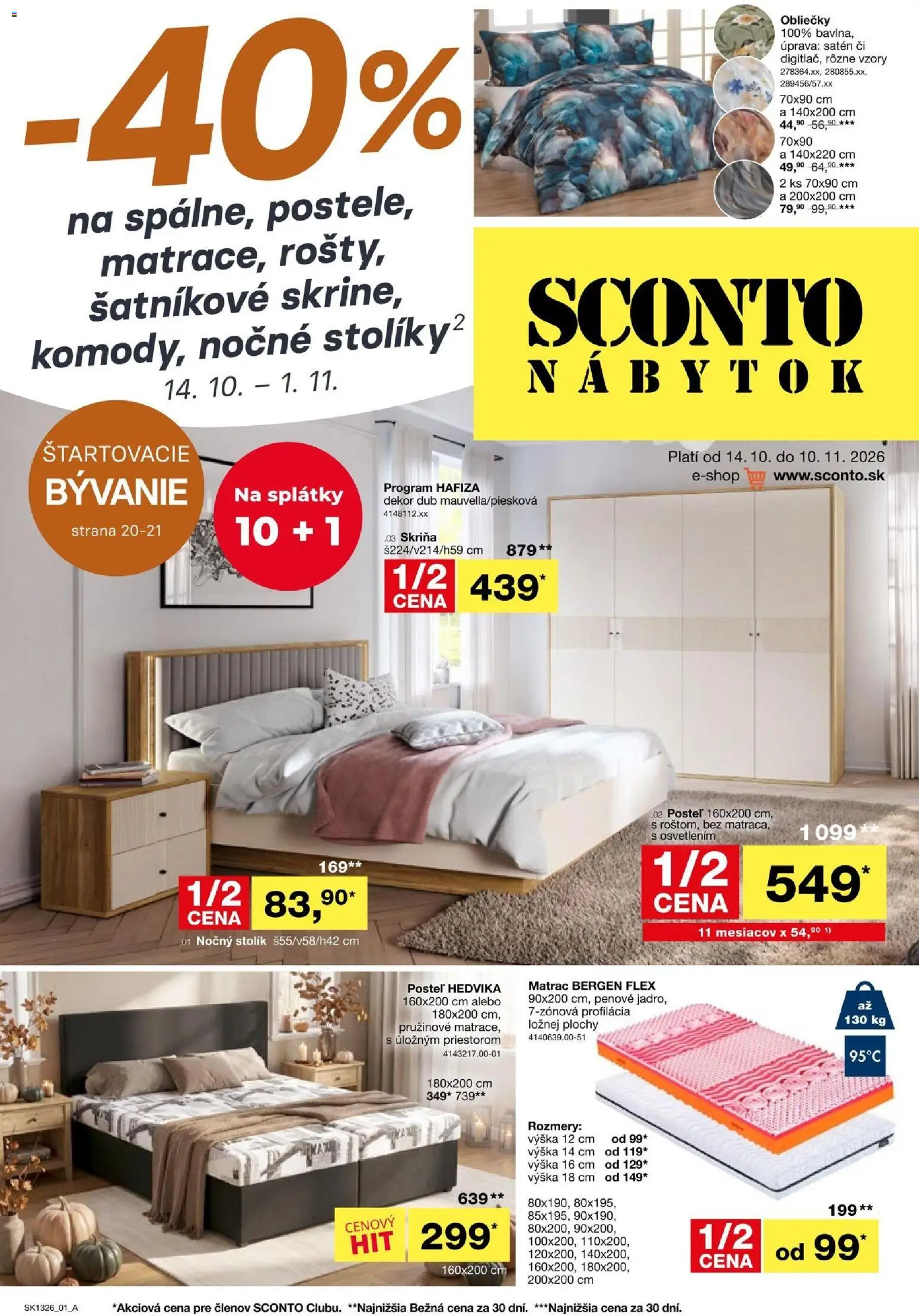Sconto nábytok leták - strana 1- platný od 14.10.2026