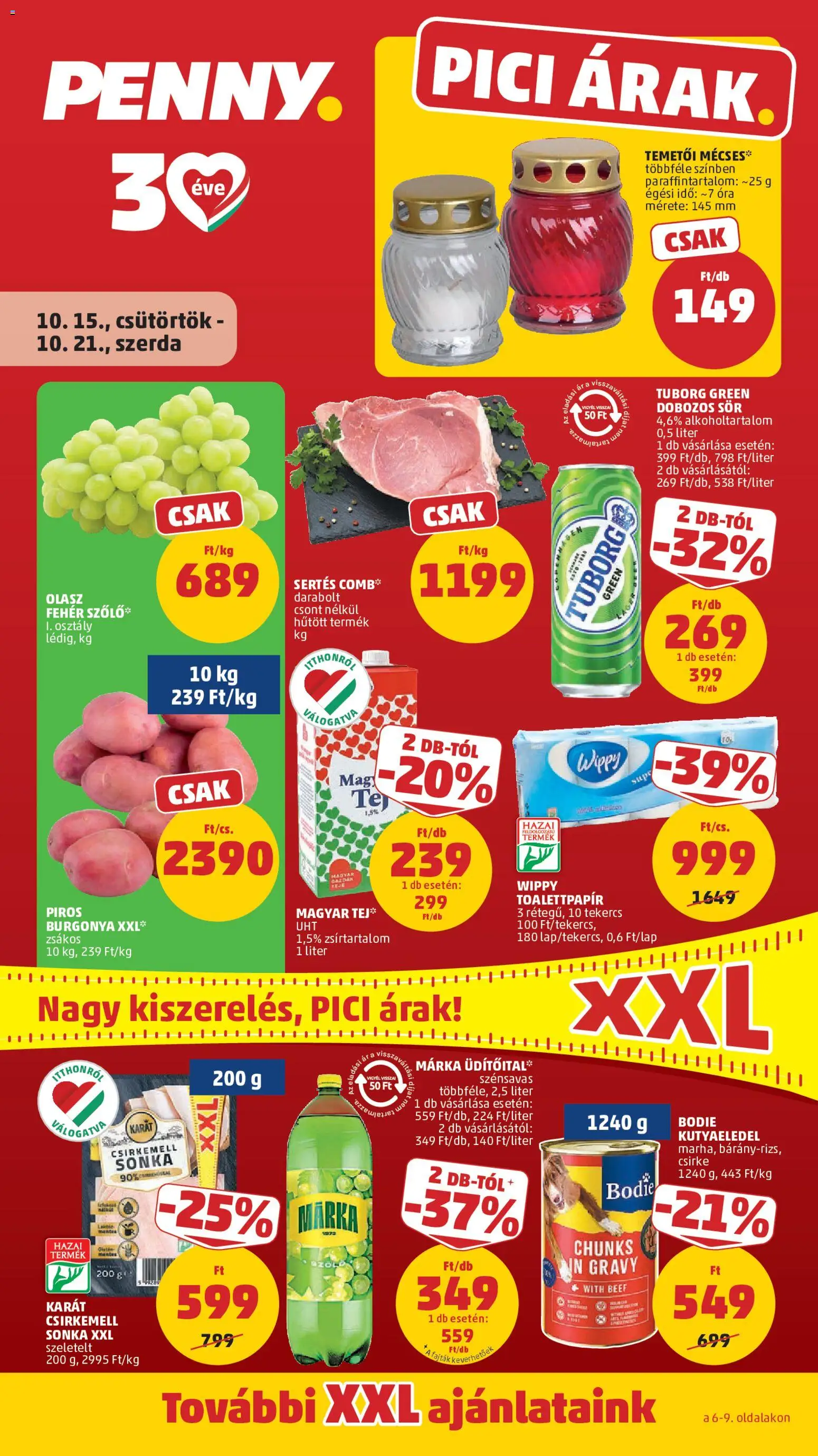 PENNY akciós újság - 1oldal - érvényes 2026.10.15.-tól