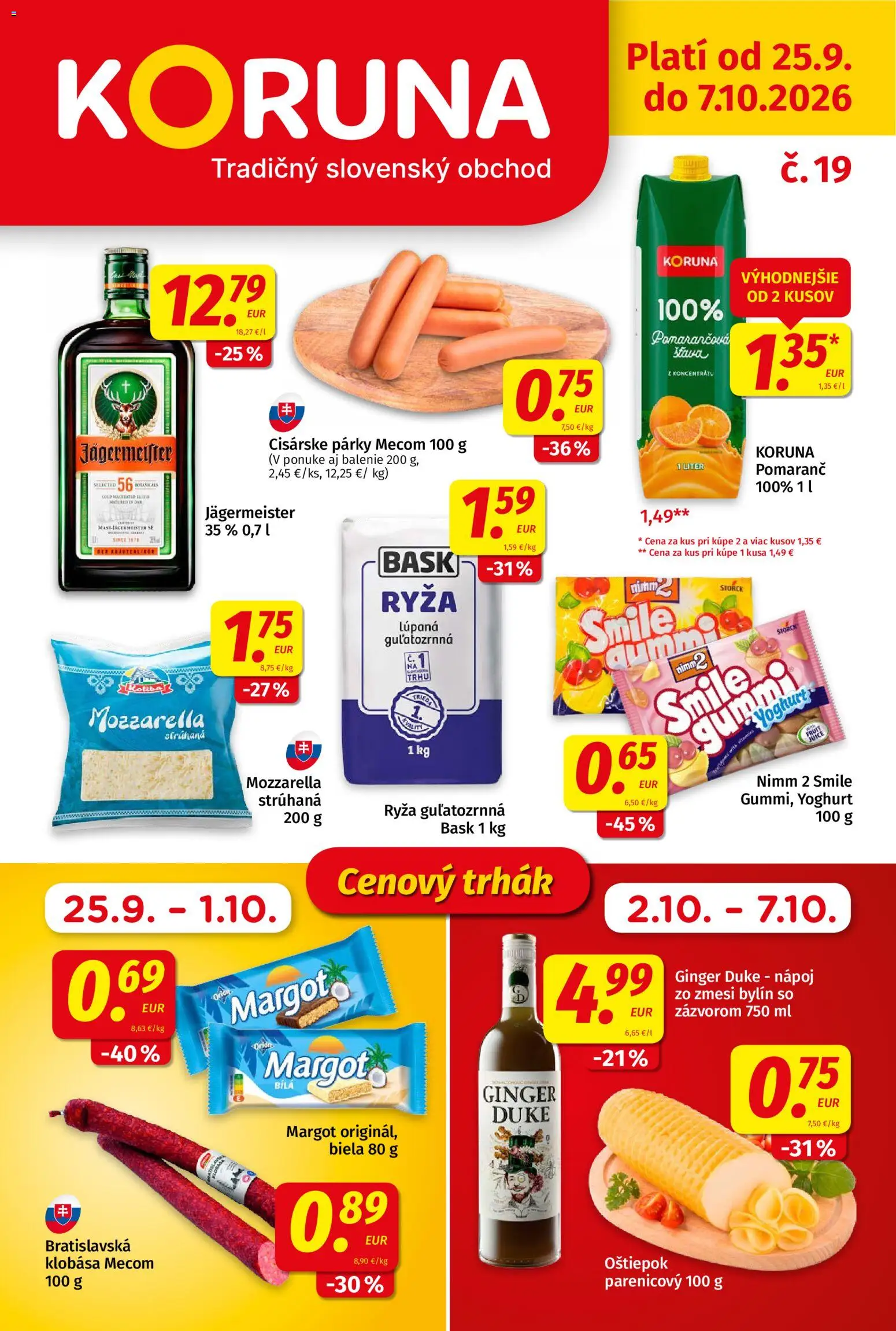 Koruna leták - strana 1- platný od 25.09.2026