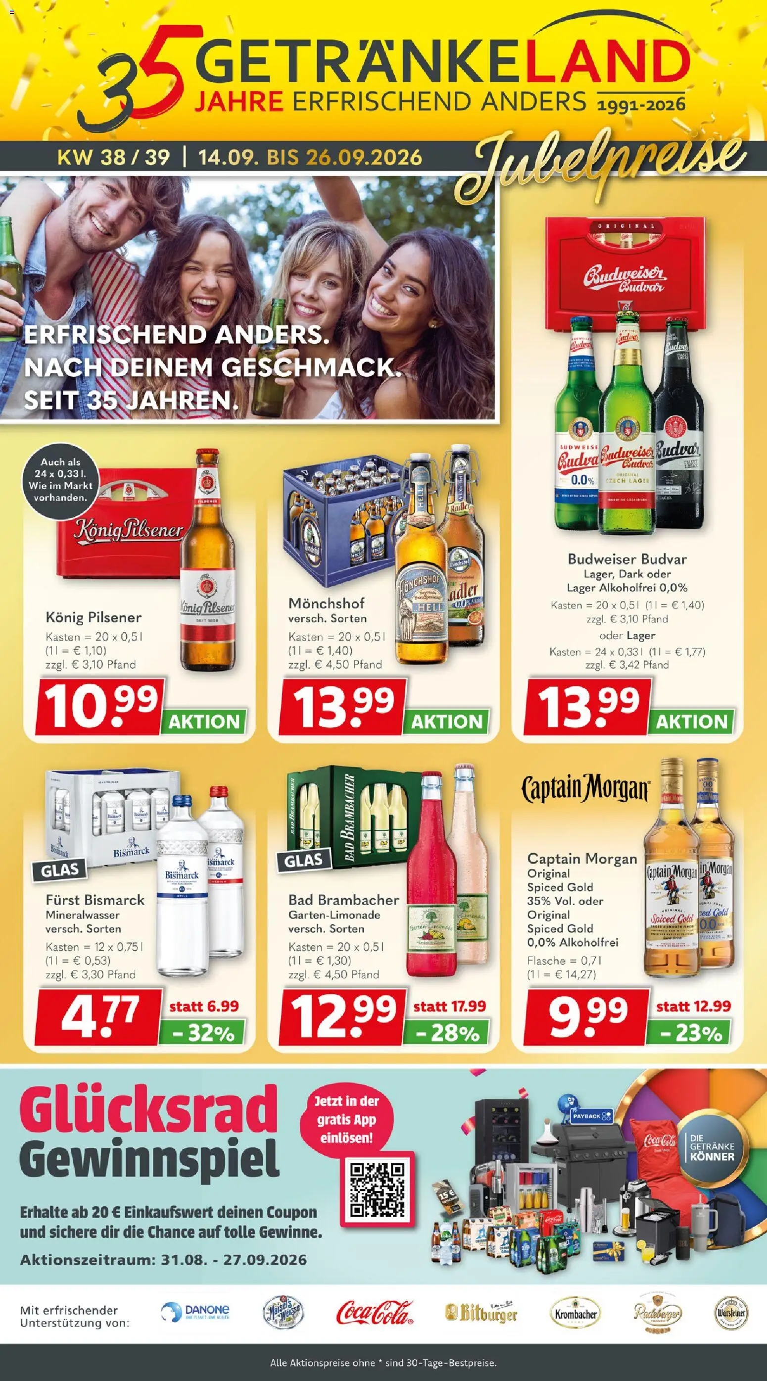 Getränkeland Prospekt - Seite 1 - gültig ab 14.09.2026