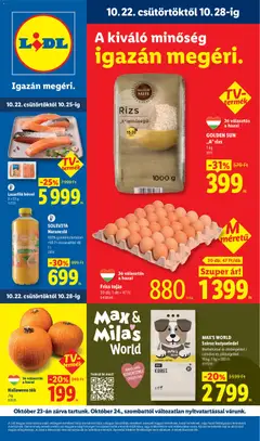 Előnézet Lidl akciós újság érvényes 2026.10.22.-tól