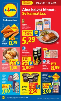 Esikatselu Lidl tarjoukset voimassa alkaen 21/09/2026