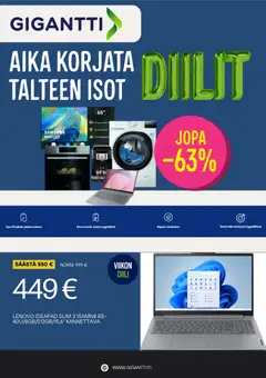 Esikatselu Gigantti tarjoukset voimassa alkaen 25/09/2026