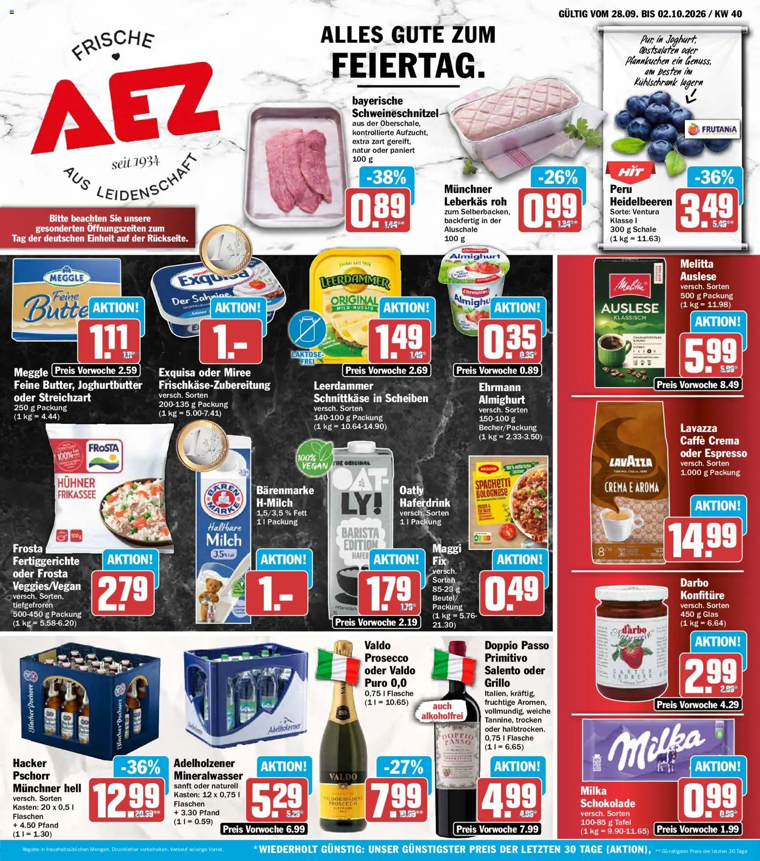 AEZ Prospekt - Seite 1 - gültig ab 28.09.2026