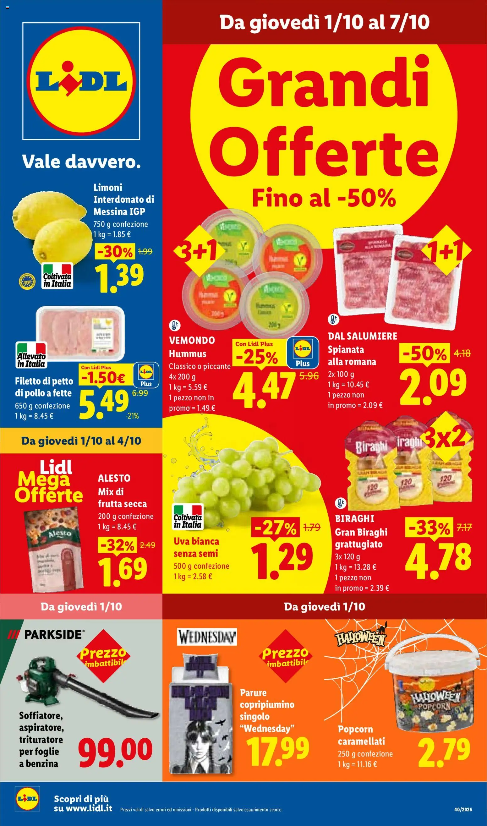 Lidl volantino - pagina 1 - valido dal 01/10/2026