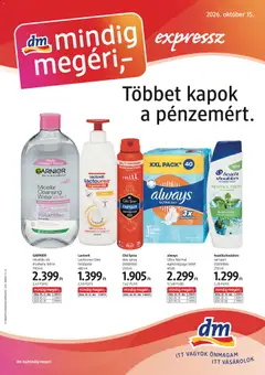 Előnézet DM Drogerie Markt akciós újság érvényes 2026.10.15.-tól