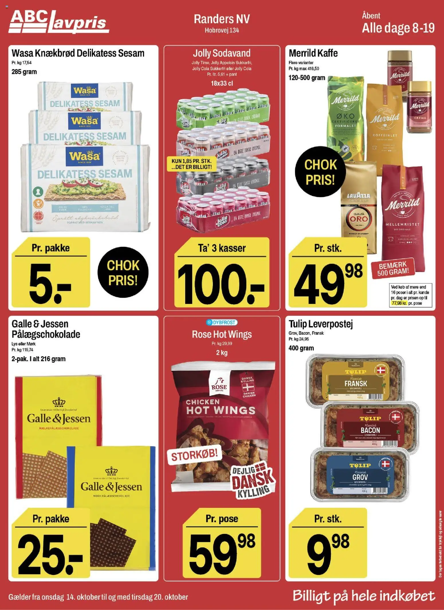 Abc Lavpris - Tilbudsavis uge 42 - side 1- gyldig fra 14/10/2026