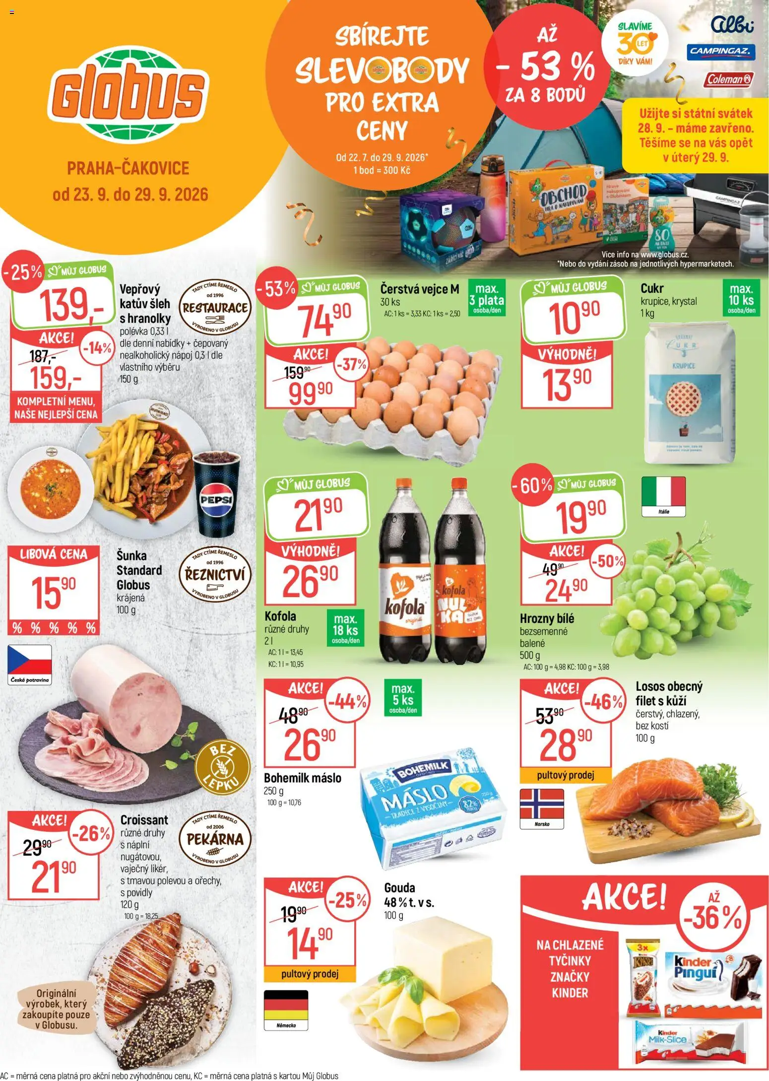 Globus leták - strana 1- platný od 23.09.2026