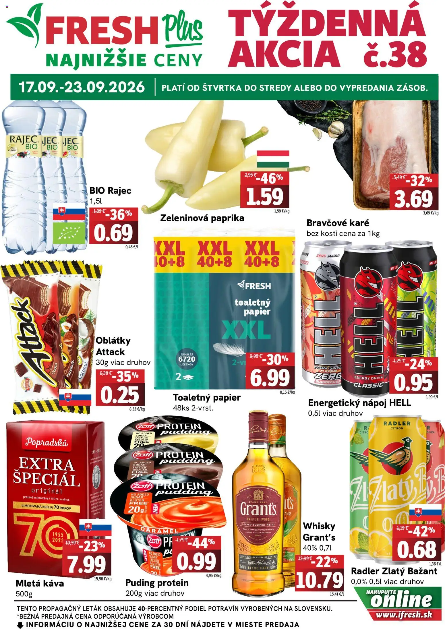 Fresh leták - strana 1- platný od 17.09.2026