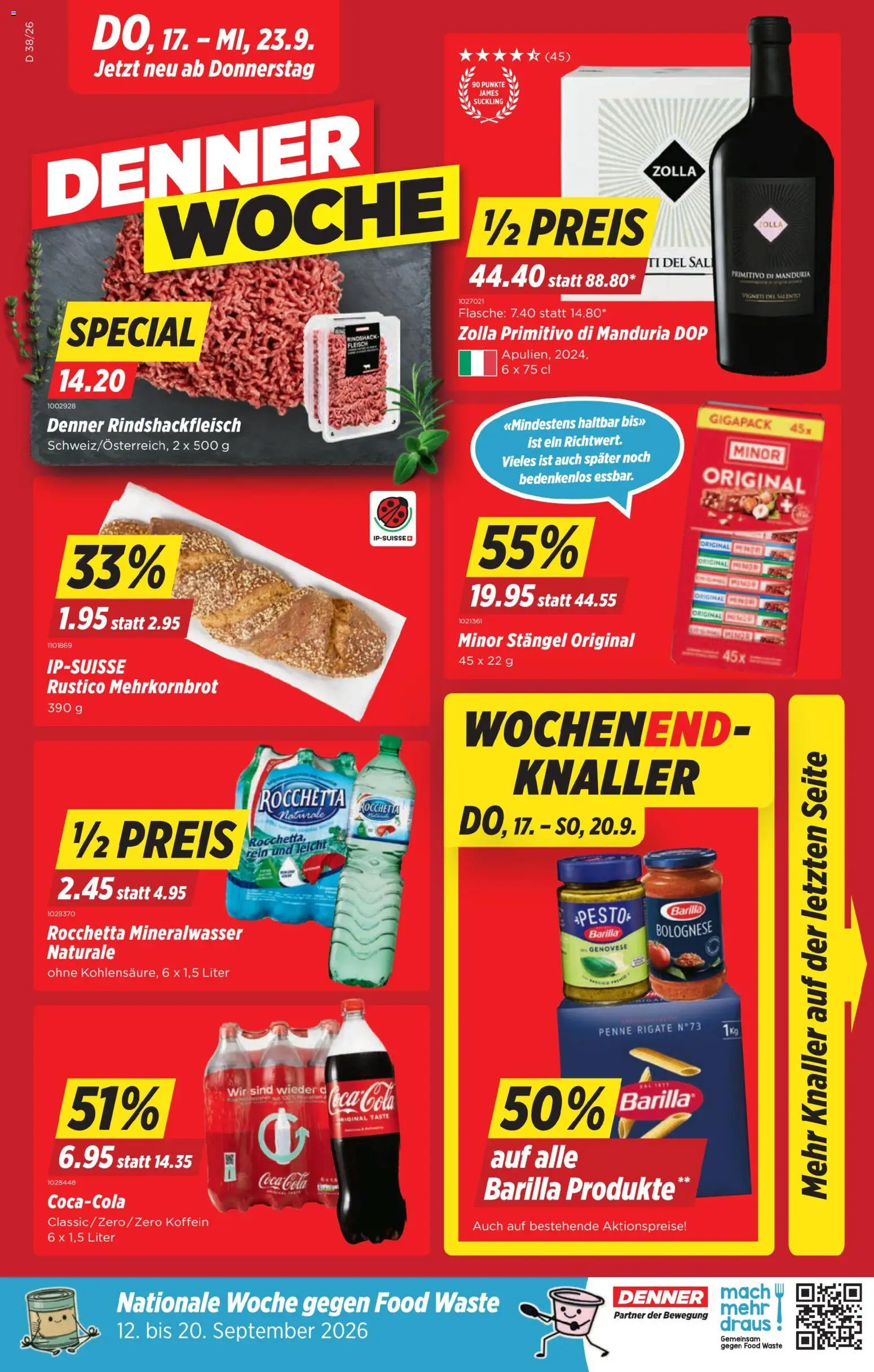 Denner aktionen - Seite 1- gültig ab 17.09.2026
