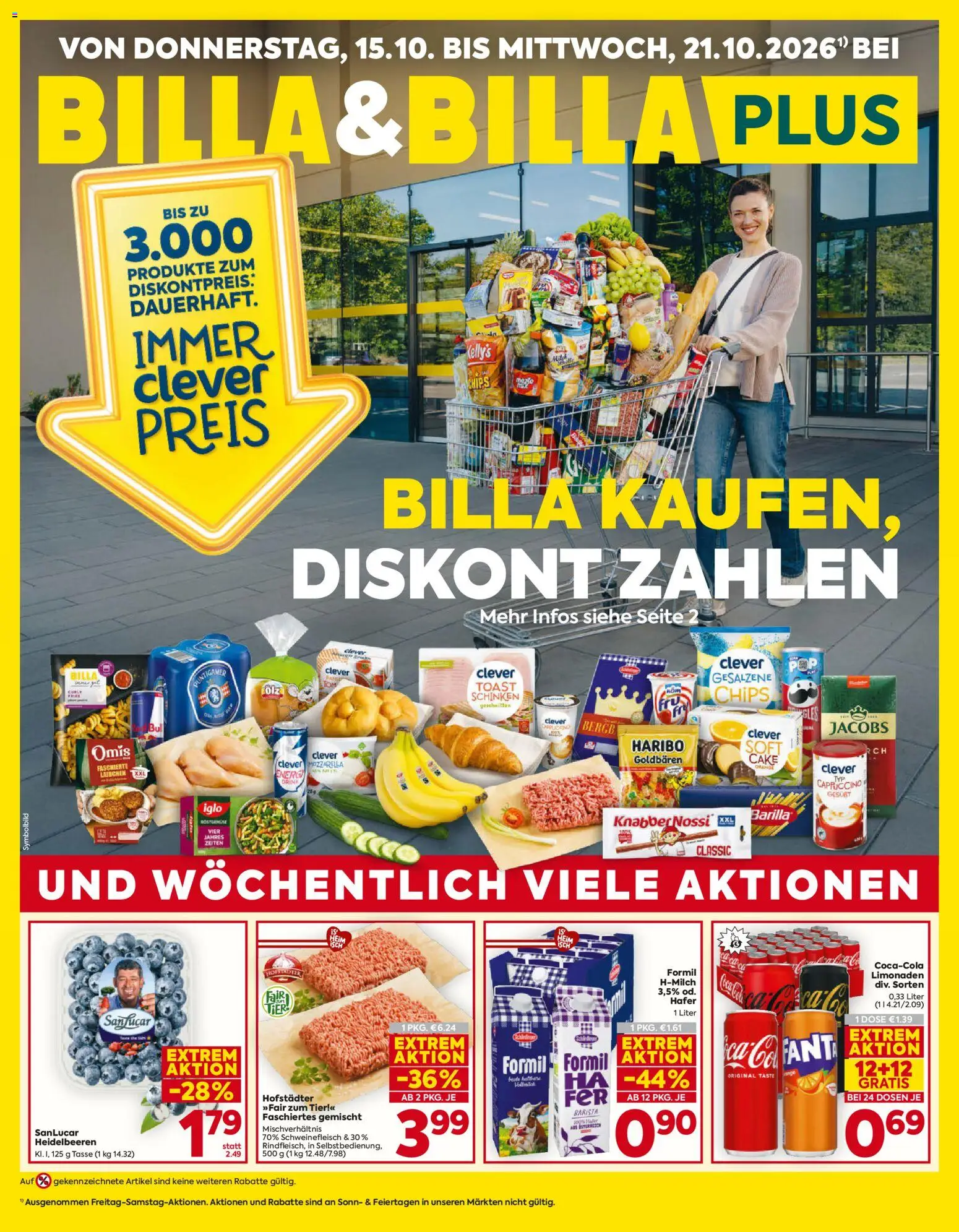 Billa Flugblatt - Seite 1- gültig ab 15.10.2026