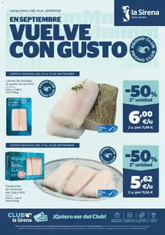 Vista previa del folleto La Sirena Folleto válido desde 10/09/2026