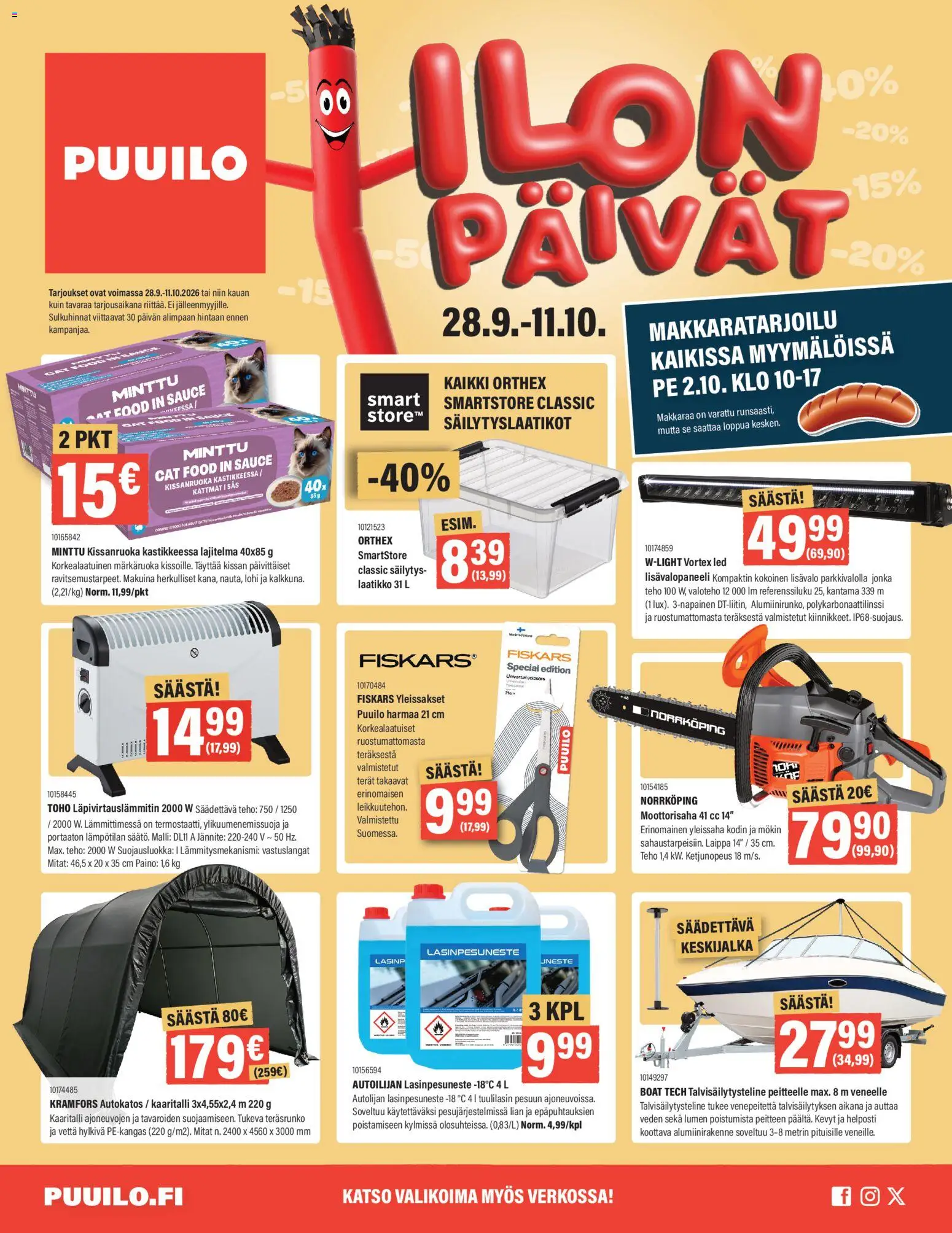 Puuilo tarjoukset - sivu 1- voimassa alkaen 28/09/2026