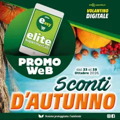 Anteprima Elite Supermercati volantino Sconti d'Autunno valida dal 23/10/2026