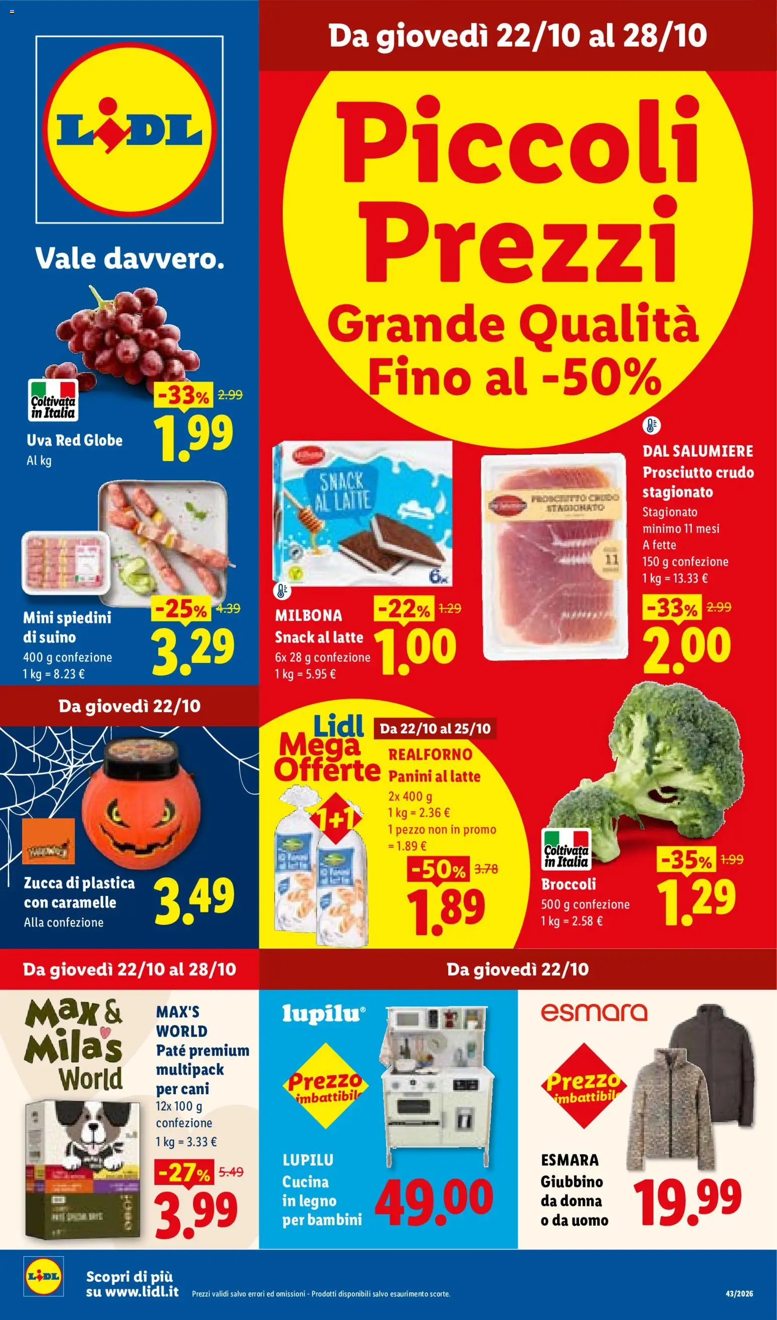 Lidl volantino - pagina 1 - valido dal 22/10/2026