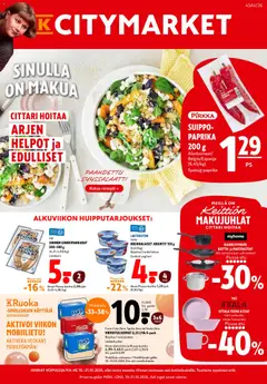 Esikatselu K-Citymarket tarjoukset voimassa alkaen 19/10/2026