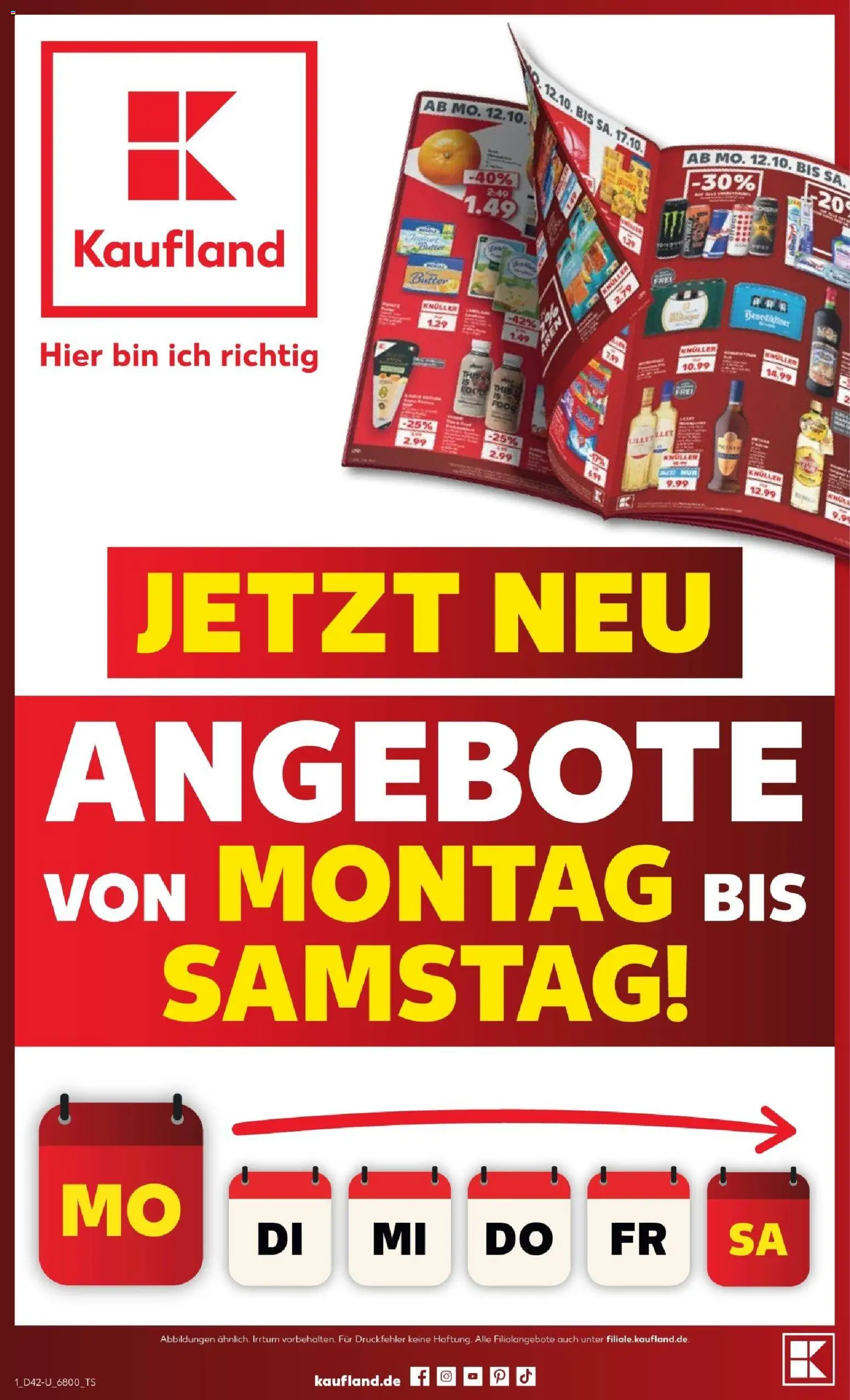 Kaufland Prospekt - Seite 1 - gültig ab 12.10.2026
