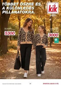 Előnézet Kik aktuális akciós újság érvényes 2026.09.14.-tól