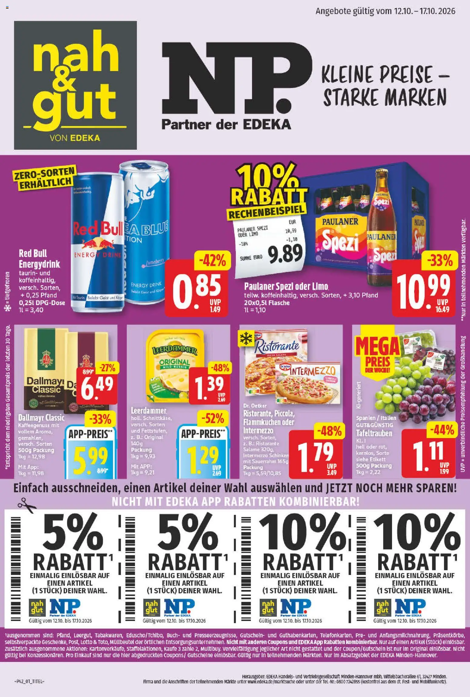 NP Discount Prospekt - Seite 1 - gültig ab 12.10.2026