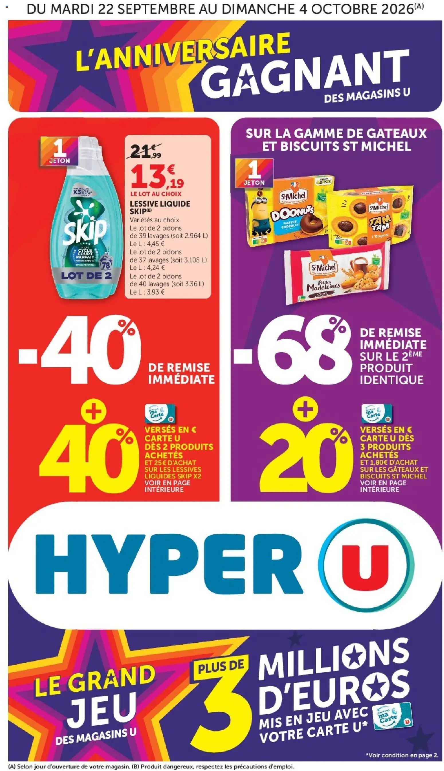 Hyper U catalogue - page 1 - valable à partir du 22/09/2026