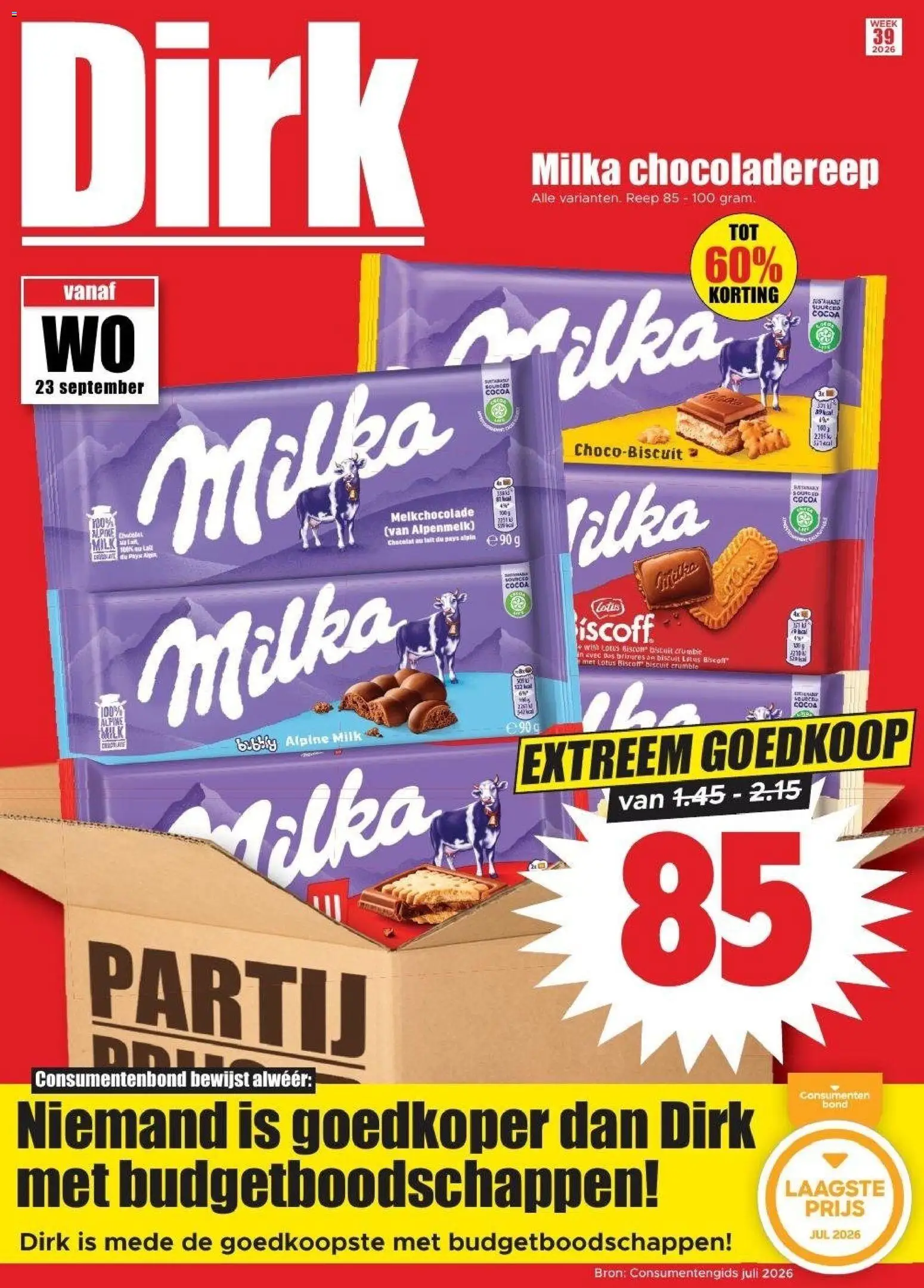 Dirk folder week - pagina 1- geldig vanaf 23-09-2026