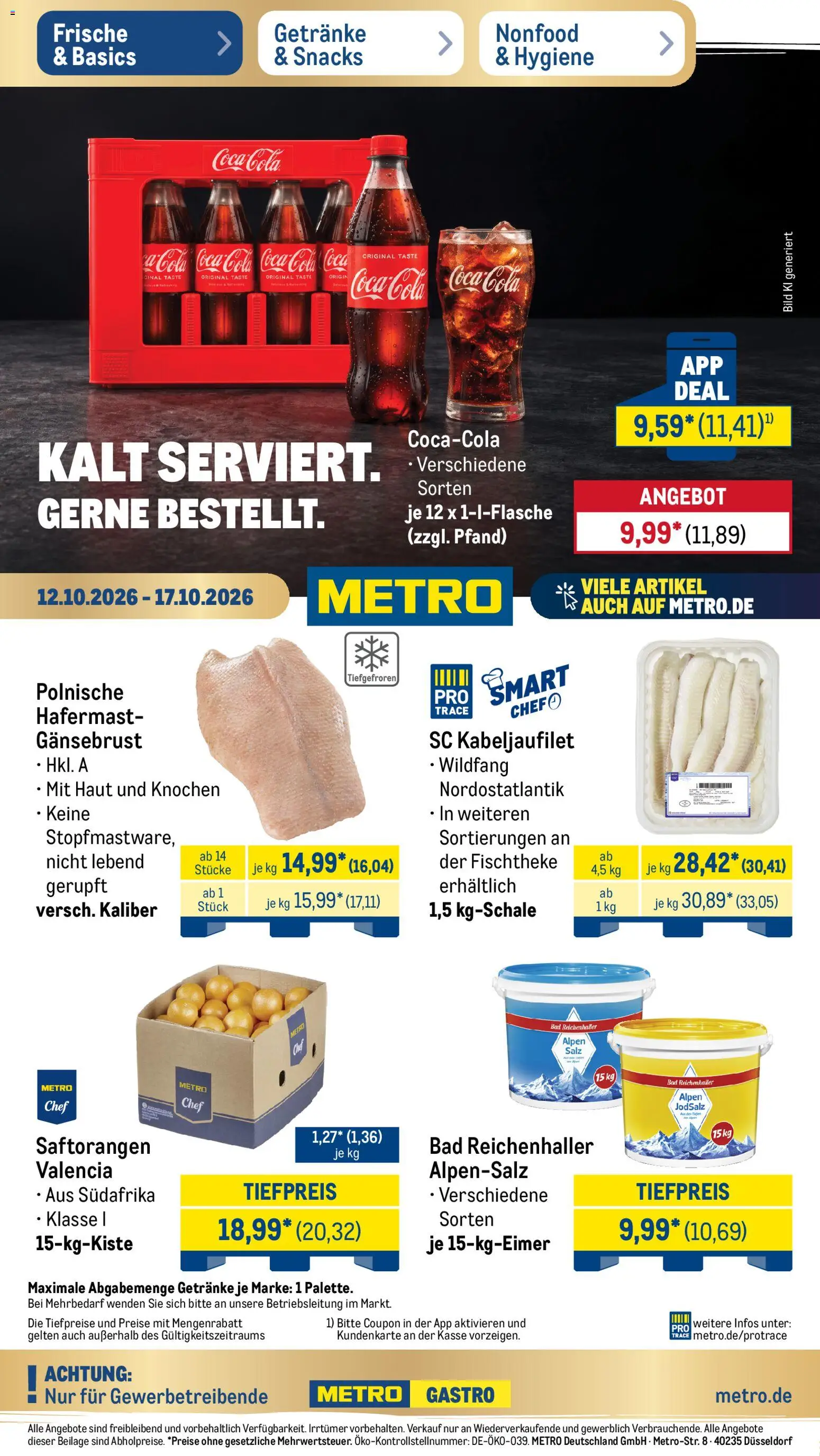 Metro Prospekt - Seite 1 - gültig ab 12.10.2026
