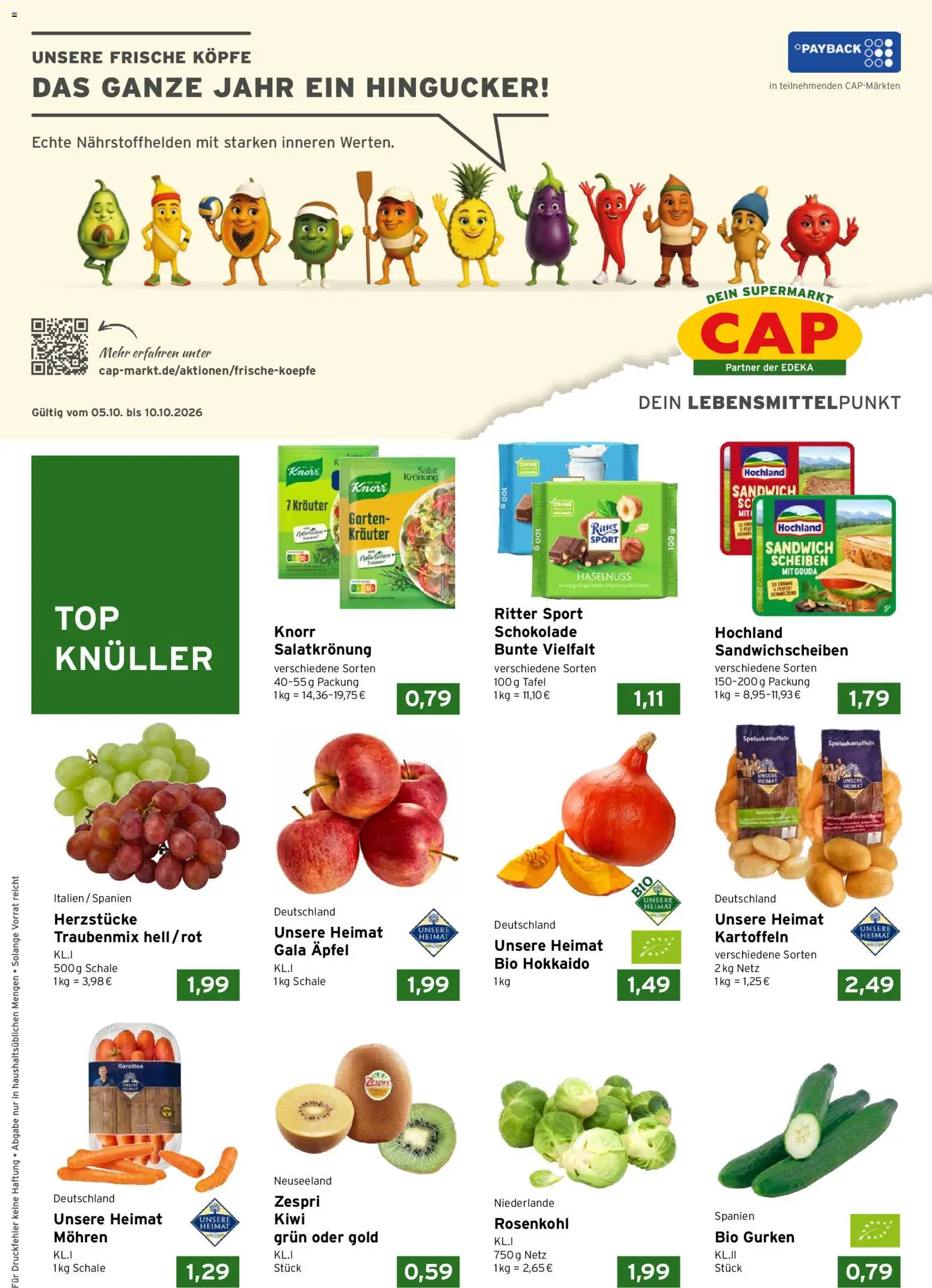 CAP Markt Prospekt - Seite 1 - gültig ab 05.10.2026
