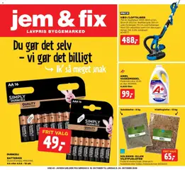 Forhåndsvisning Jem & fix - Tilbudsavis uge 43 gyldig fra 18/10/2026