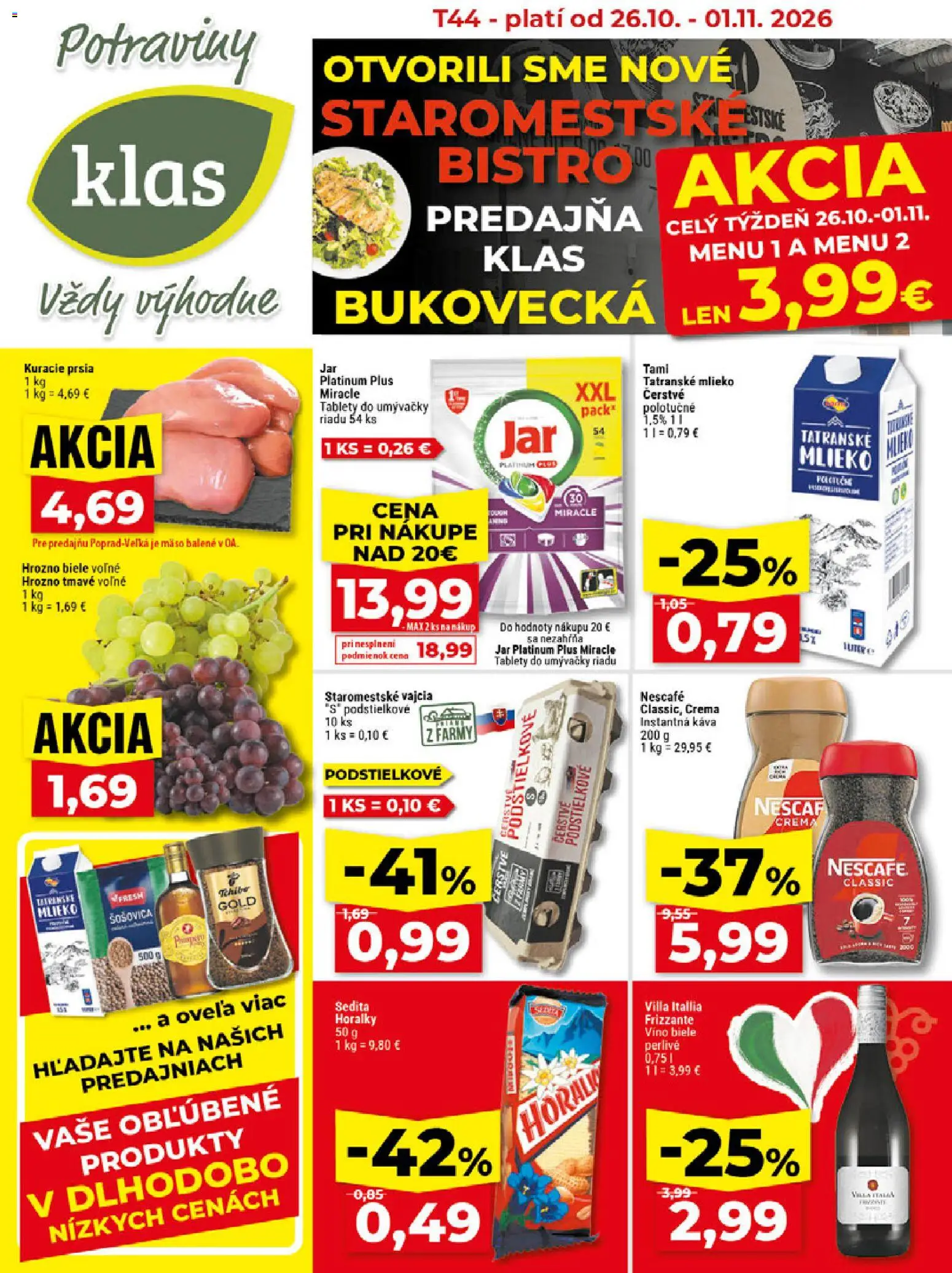 Klas leták - strana 1- platný od 26.10.2026