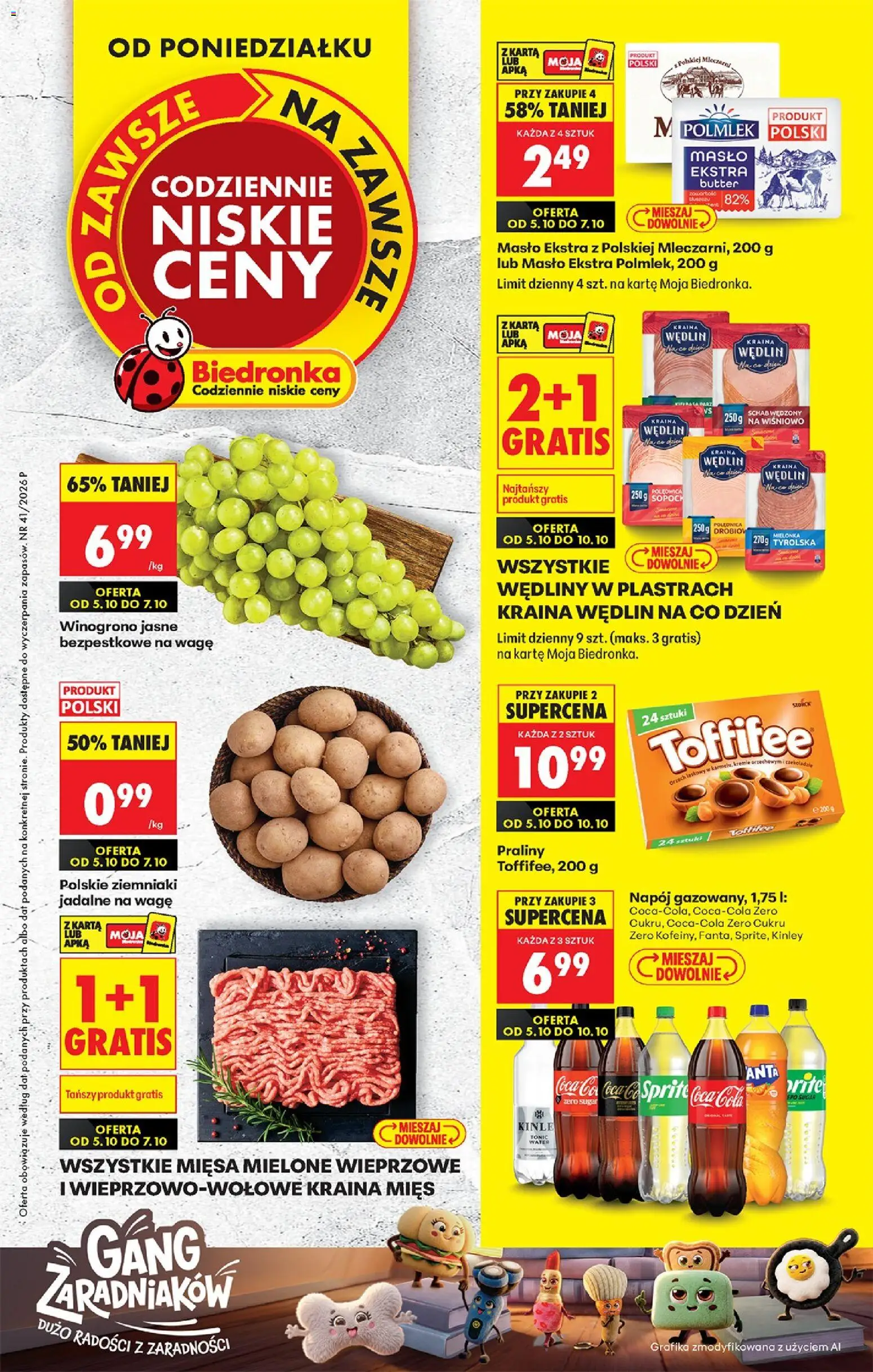 Biedronka gazetka od poniedziałku - strona 1- ważny od 05.10.2026
