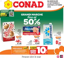 Anteprima Conad volantino valida dal 23/09/2026
