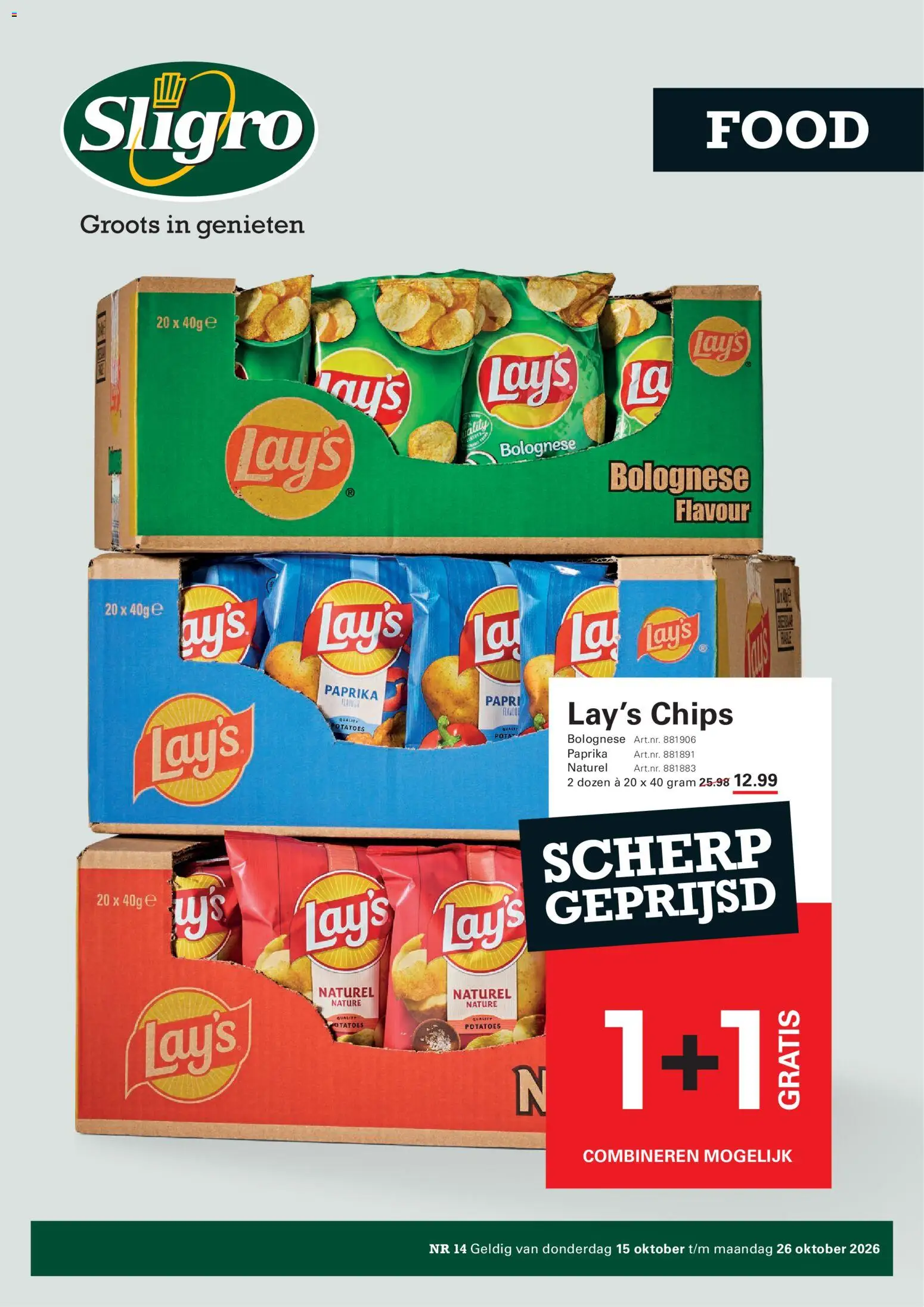 Sligro folder - Food - pagina 1- geldig vanaf 15-10-2026