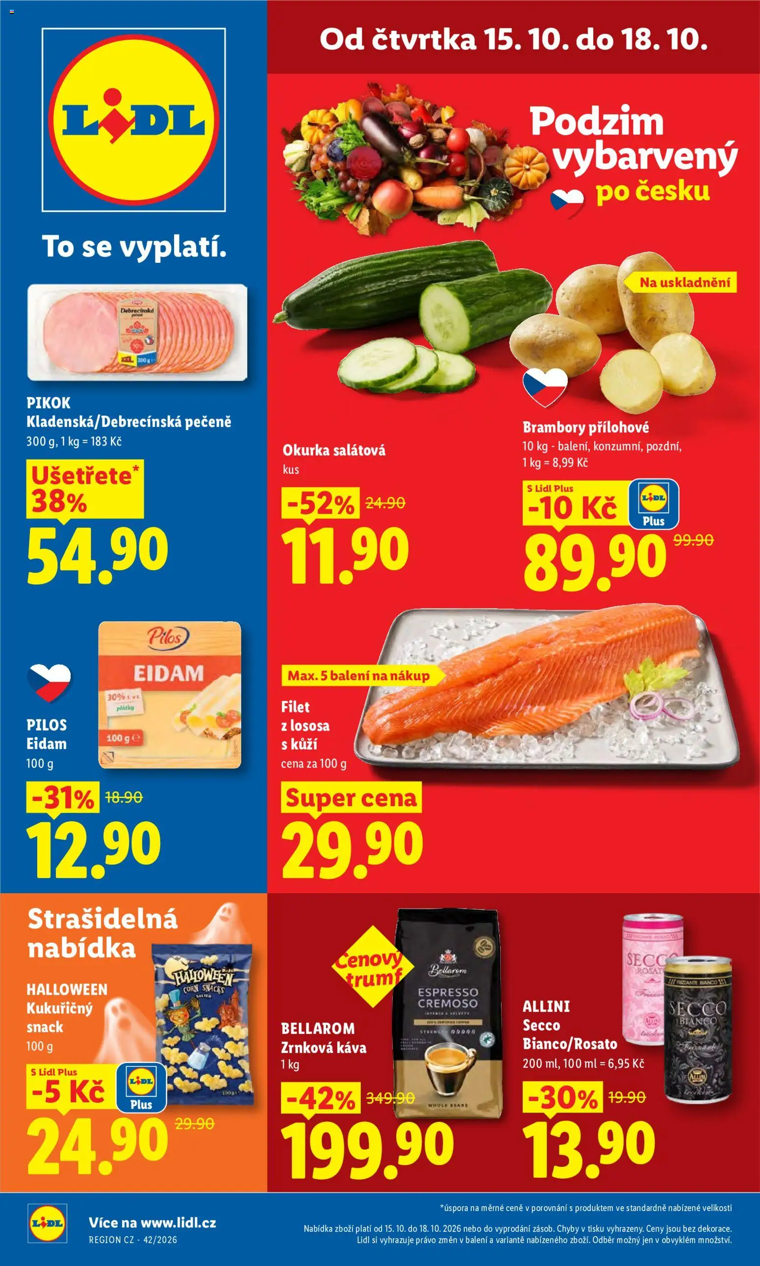 Lidl leták - strana 1- platný od 15.10.2026