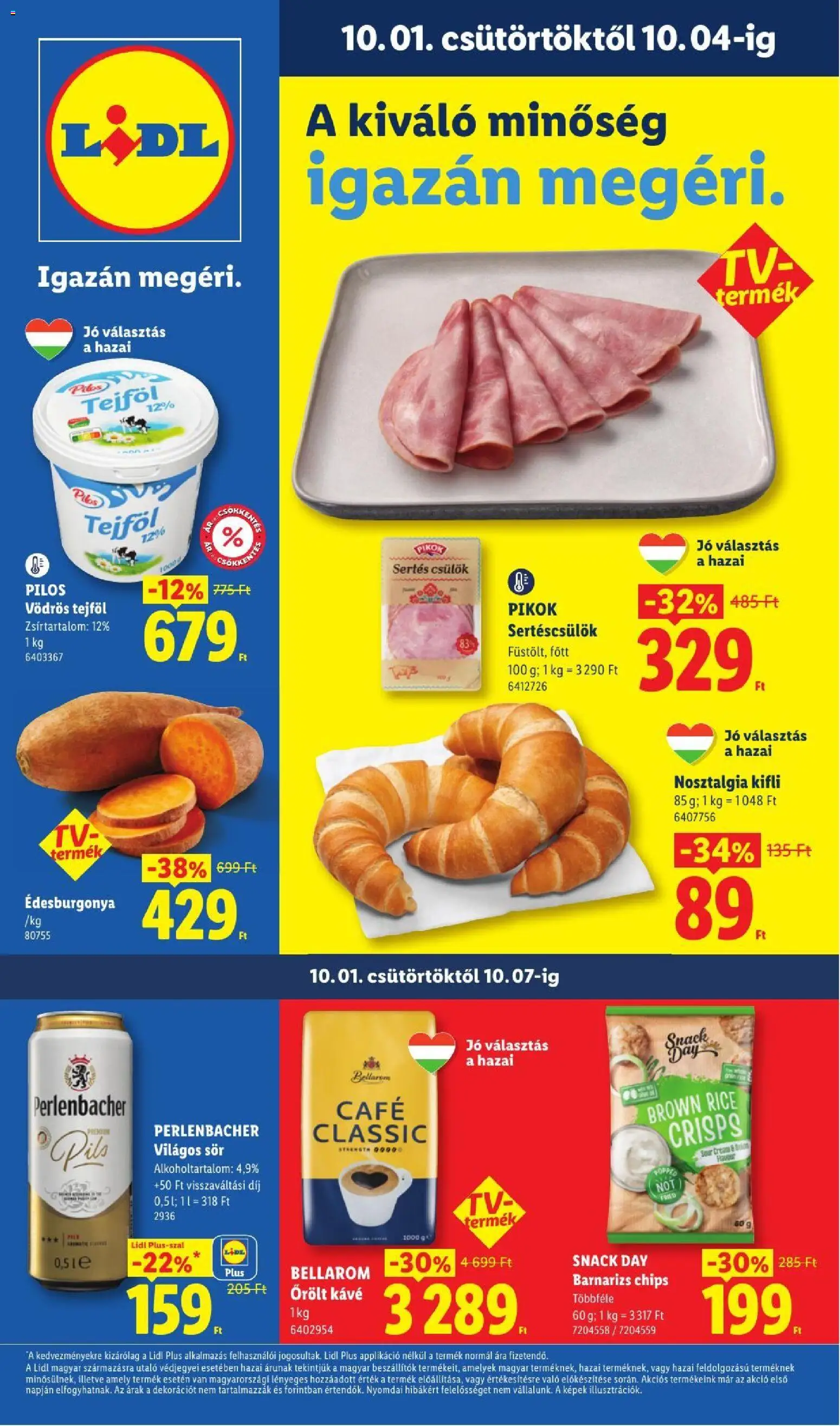 Lidl akciós újság - 1oldal - érvényes 2026.10.01.-tól