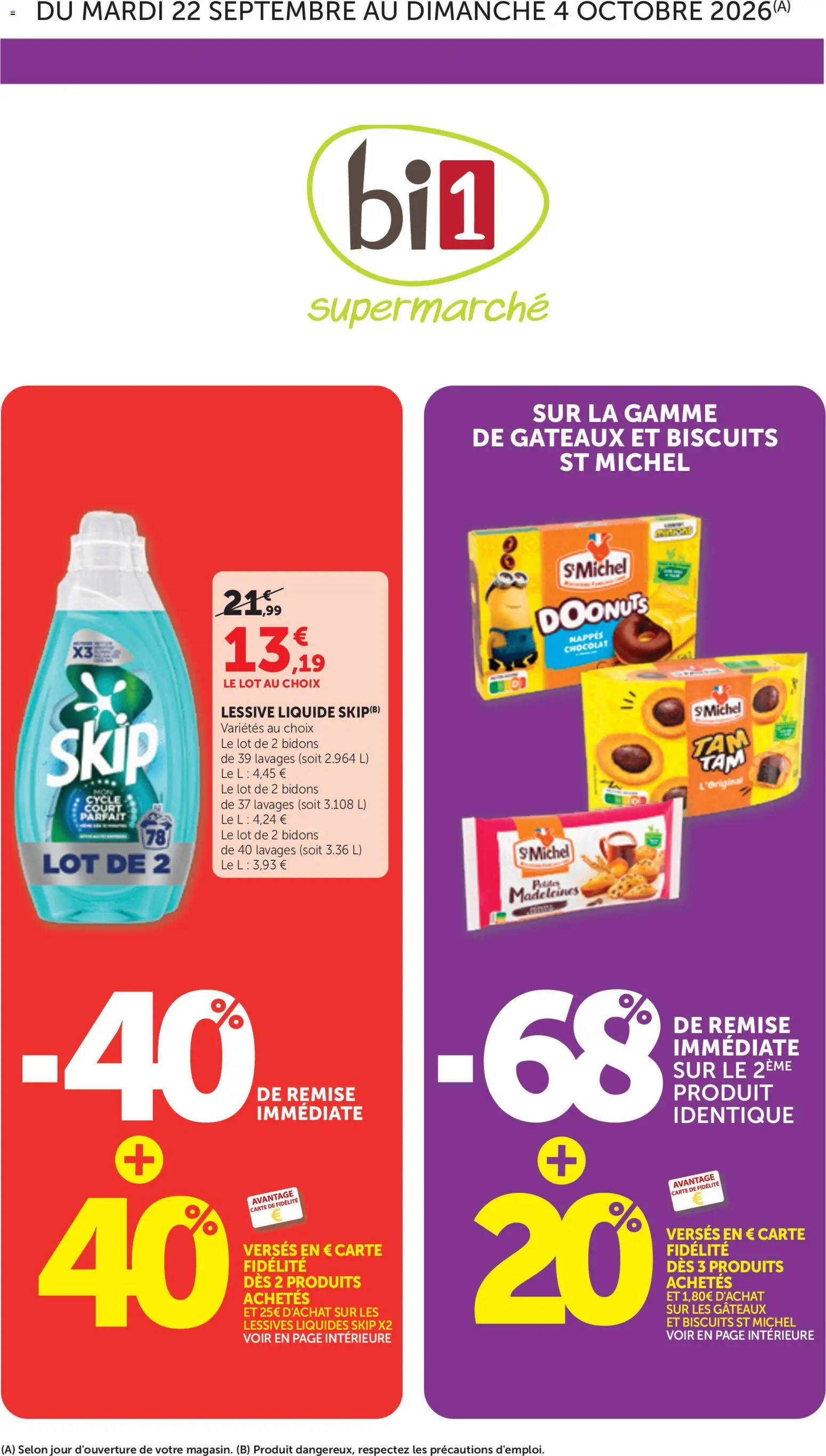 bi1 Catalogue - page 1 - valable à partir du 22/09/2026
