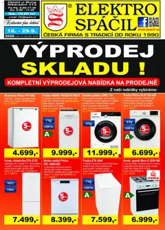 Náhled Elektro Spáčil leták platný od 16.09.2026