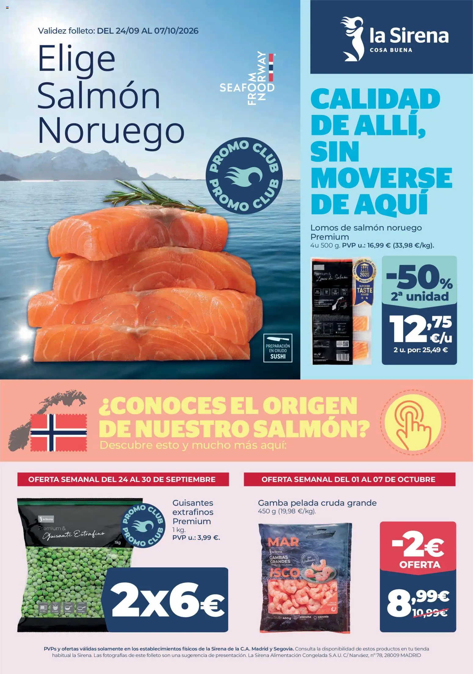 La Sirena folleto - Página de 1 - Válido desde 24/09/2026