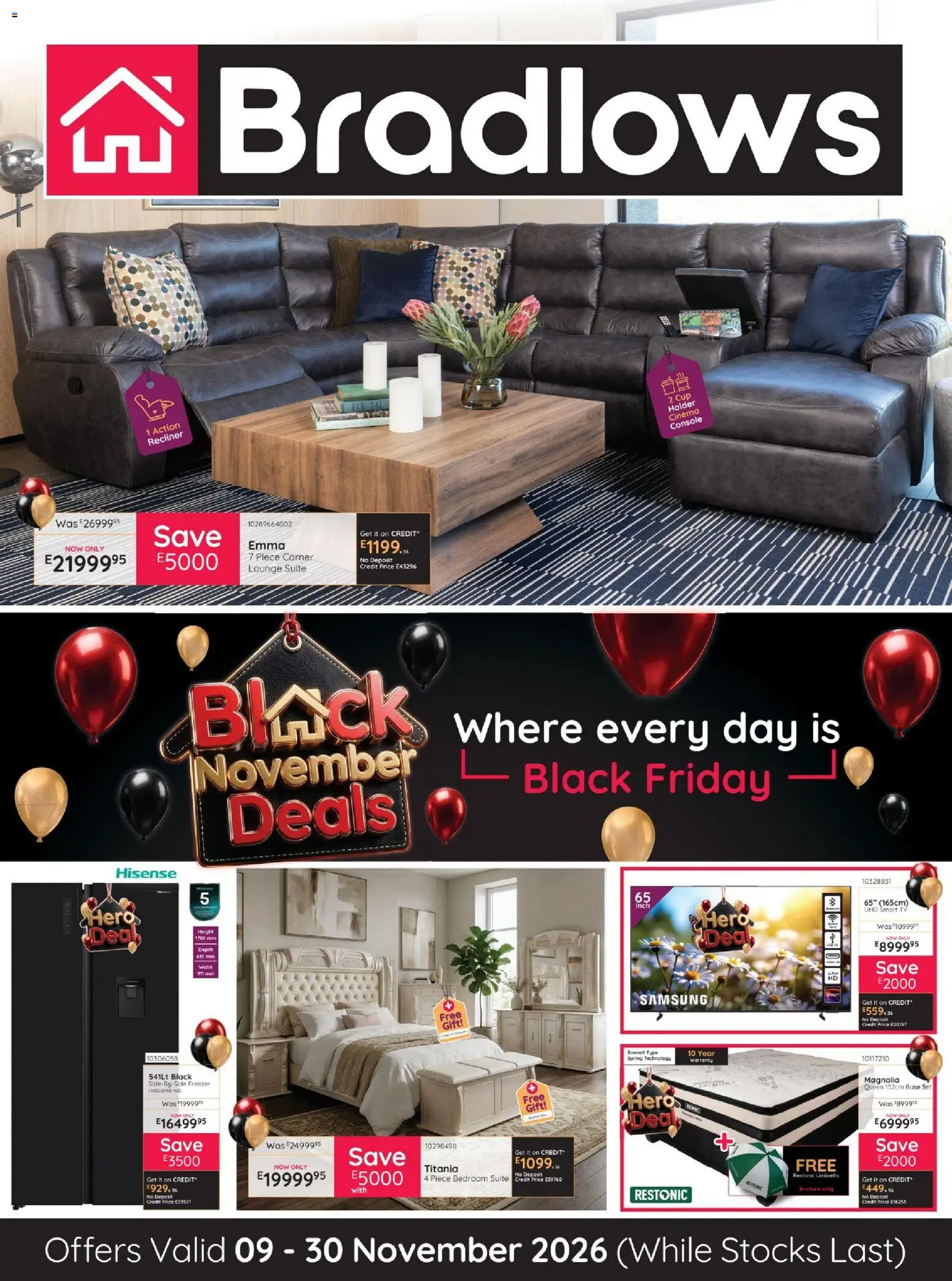 Bradlows Black Friday - page 1- valid from 09/11/2026