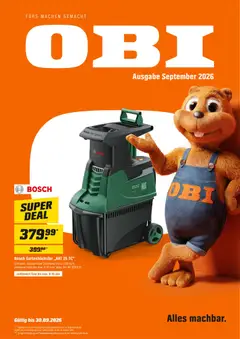 Vorschau Obi Prospekt gültig ab 01.09.2026
