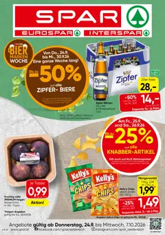 Vorschau Spar Flugblatt gültig ab 24.09.2026