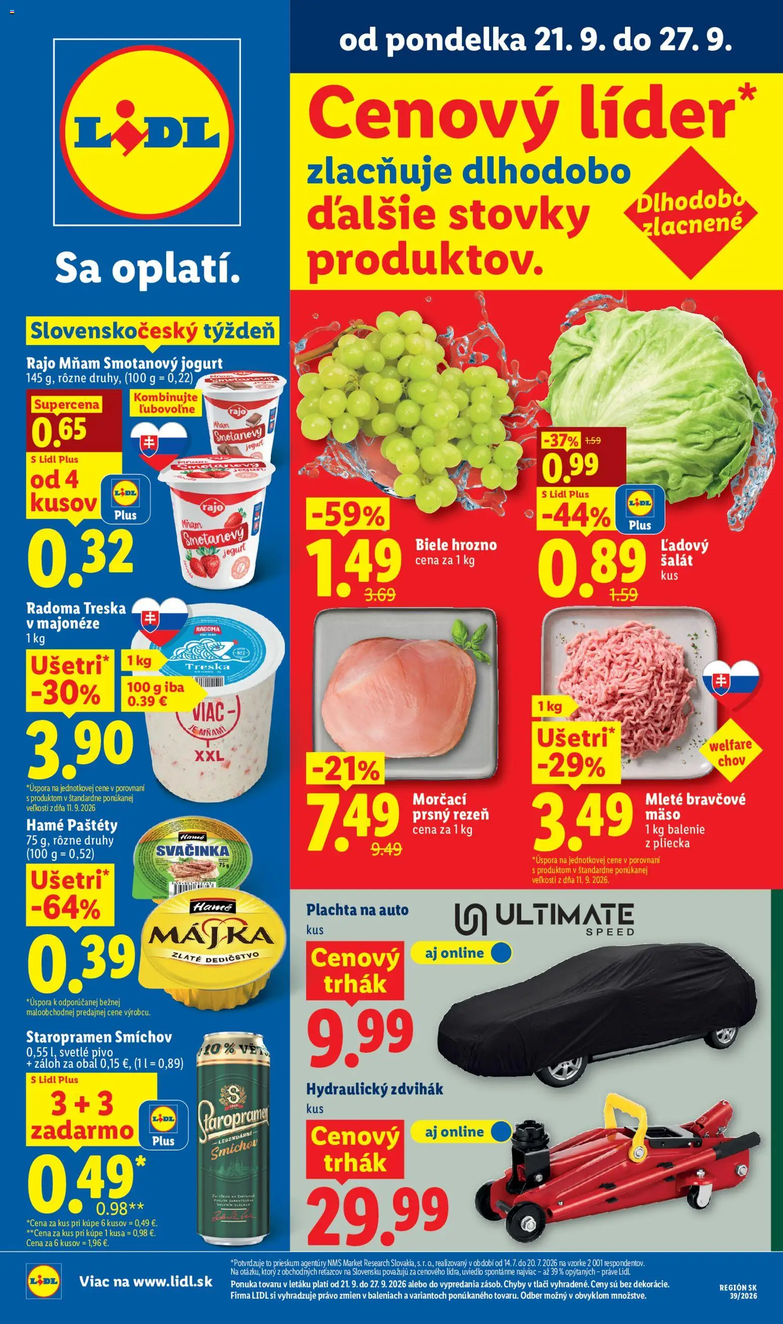 Lidl leták - strana 1- platný od 21.09.2026