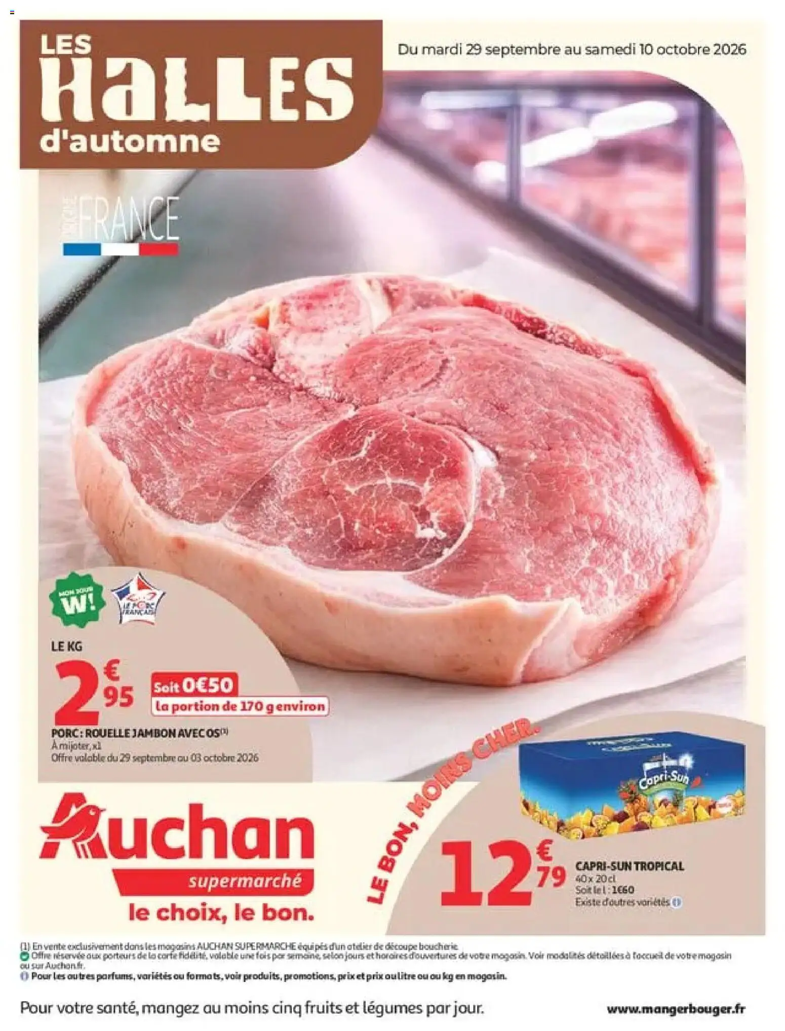 Auchan publicité - pagina 1- geldig vanaf 29/09/2026