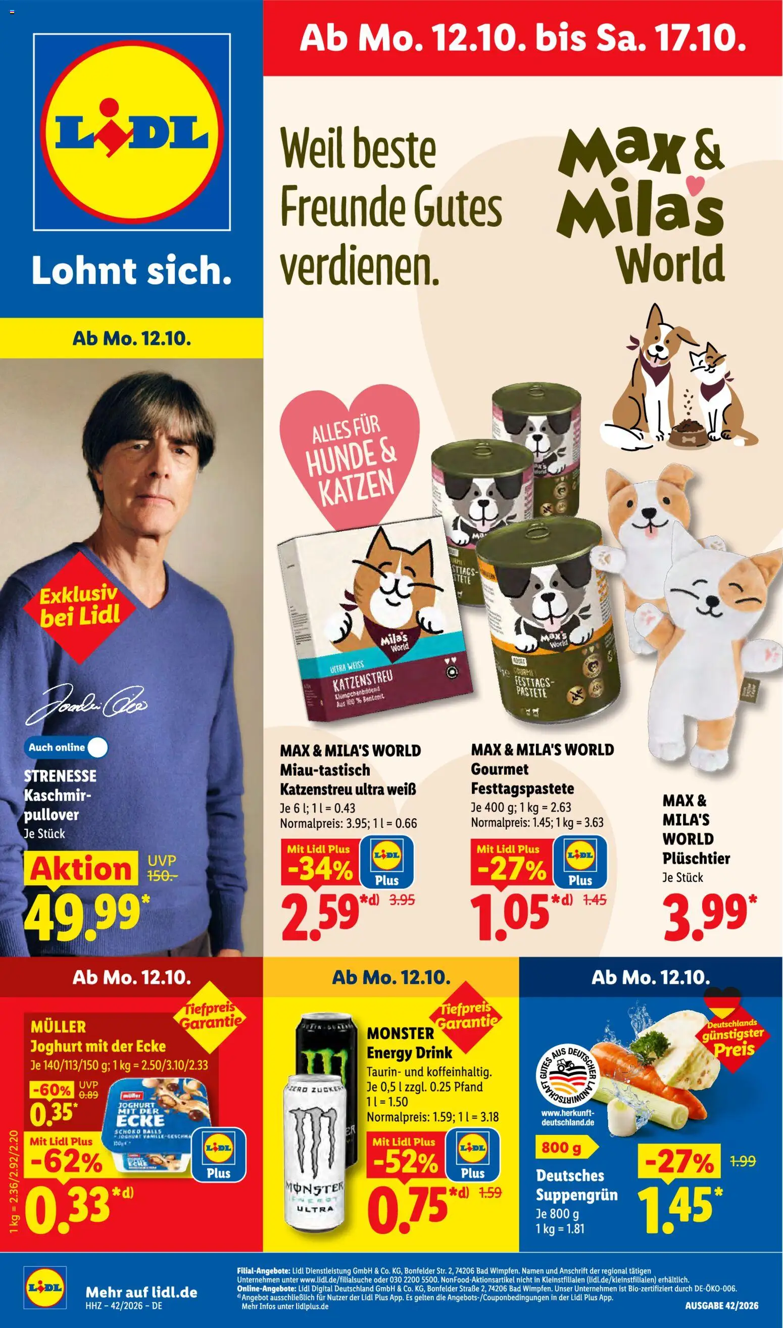 Lidl Německo leták - strana 1- platný od 12.10.2026