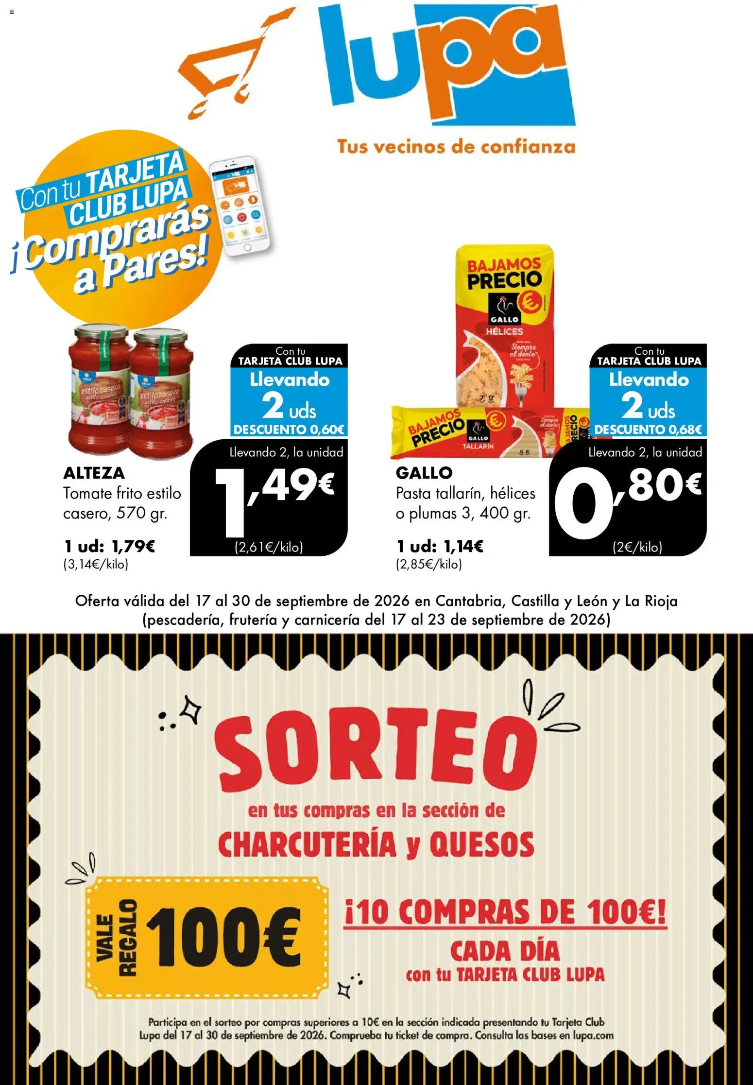 Lupa Supermercados Folleto - Página de 1 - Válido desde 17/09/2026
