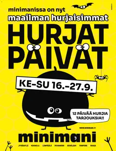 Esikatselu Minimani lehti-ilmoitukset ja mainoslehti voimassa alkaen 16/09/2026