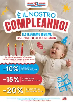 Anteprima Bimbo store volantino valida dal 01/10/2026