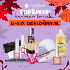 Előnézet Crystal Nails akciós újság érvényes 2026.09.01.-tól