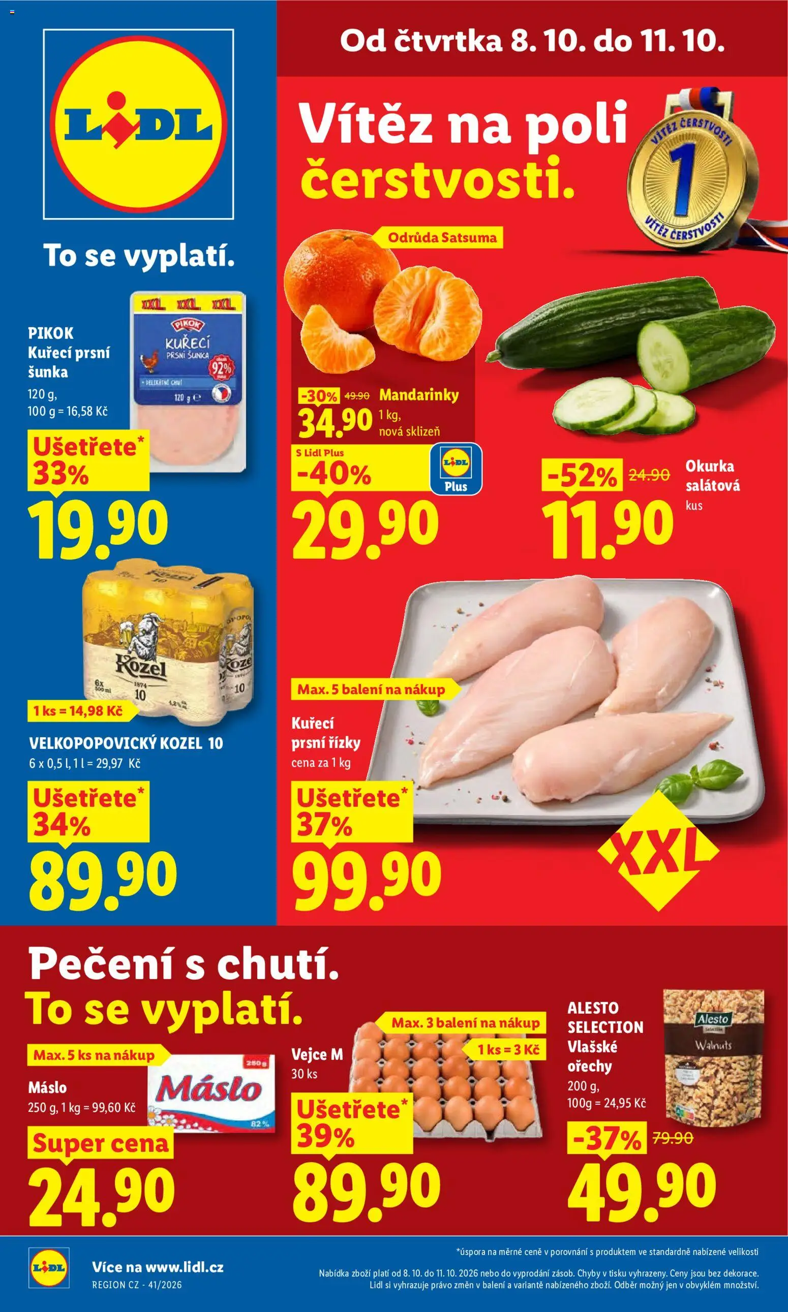 Lidl leták - strana 1- platný od 08.10.2026