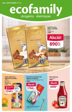 Előnézet Ecofamily akciós újság érvényes 2026.09.17.-tól